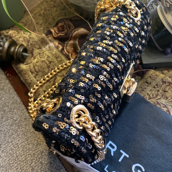 SOLD⛔️Authentic KURT GEIGER LONDON sequins Flap Crosby/shoulder bag - Picture 11 of 16